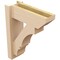 Ekena Millwork 6-in W x 16-in D x 20-in H Balboa Slat Rough Cedar Woodgrain TimberThane Outlooker, Primed Tan OUTUR060X16X20BOA24RCPR - alternate 6
